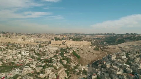 Al-Aqsa Mosque, also known as Al-Aqsa and Bayt al-Maqdis dome of the rock Vídeo Stock 83422358