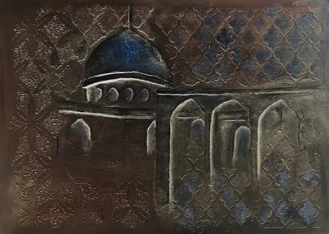 Al-Aqsa Mosque Stock Illustration
