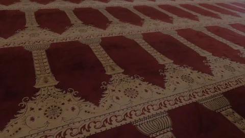 Al Aqsa Mosque Interior Carpet and Columns  Stock Footage 82655959