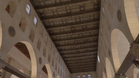 Al Aqsa Mosque Interior Ceiling Video stock 82655953