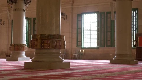 Al Aqsa Mosque Interior Columns Stock Footage 82655907