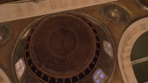 Al Aqsa Mosque Interior Dome Stock Footage 82655926