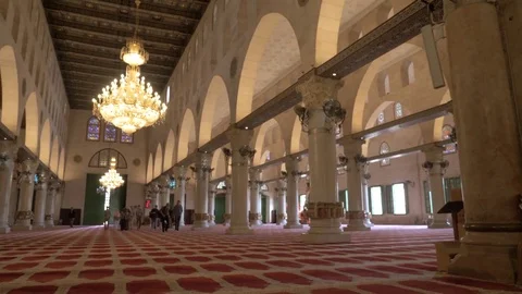 Al Aqsa Mosque Interior Video stock 82656120