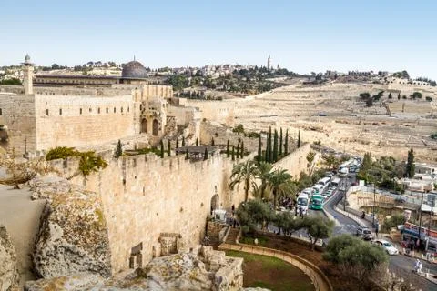 The Al-Aqsa Mosque in Old City of Jerusalem, Israel Stock Photos