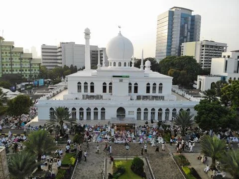 Al AZHAR MOSQUE IN EID MUBARAK DAY Stock Photos