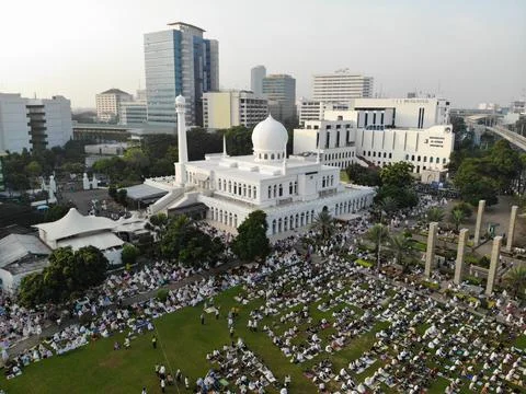 Al AZHAR MOSQUE IN EID MUBARAK DAY Stock Photos