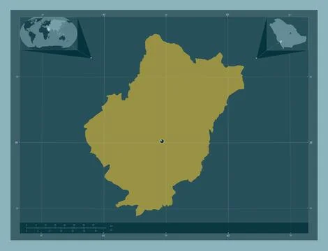 Al Bahah, Saudi Arabia. Solid color shape Stock Illustration
