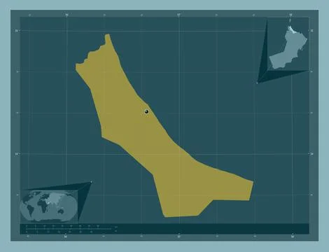 Al Batinah North, Oman. Solid color shape イラスト素材