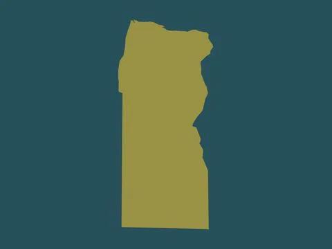 Al Butnan, Libya. Solid color shape Stockillustratie