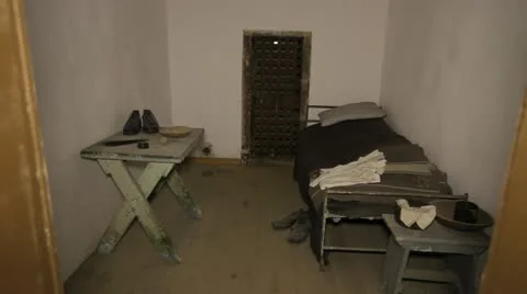 Al Capone's cell Eastern State Penitentiary Philadelphia Stock-Footage 12135655