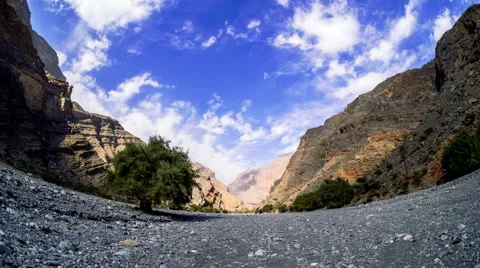 Al Hajar Mountains in Oman - Time Lapse Video Video stock 68416092