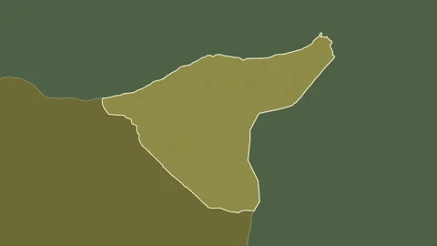 Al Hasakah, Syria, extruded. Pattern Video stock 241393437