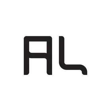 Al initial letter vector logo icon Stock-Illustration