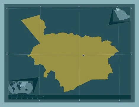 Al Jawf, Saudi Arabia. Solid color shape Stock Illustration
