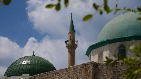 Al-Jazzar Mosque in Acre Stock-Footage 93941540