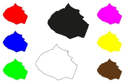 Al-Khums city (State of Libya) map vector illustration, scribble sketch Khums イラスト素材