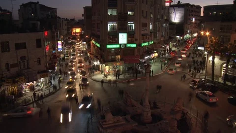 Al-Manara Square, Ramallah Video stock 76980584