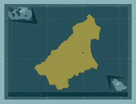 Al Qasim, Saudi Arabia. Solid color shape 库存插图