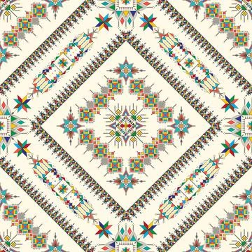 Al-Qatt Al-Asiri pattern 스톡 일러스트
