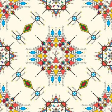 Al-Qatt Al-Asiri pattern  스톡 일러스트