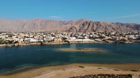 Al Rams county, the suburb of Ras Al Khaimah emirate in the United Arab Emira 스톡 동영상 149119746