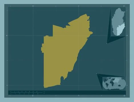 Al Wakrah, Qatar. Solid color shape Stock Illustration