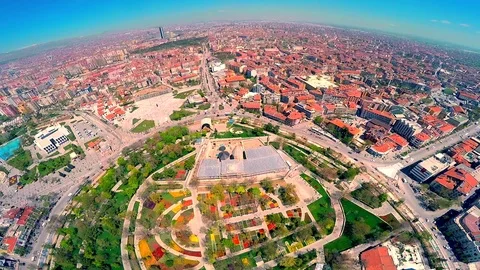 Alaaddin mosque, konya, turkey.  Stock Footage 73933233