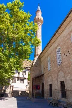 Alaaddin Mosque view in Beypazari Ankara Stock Photos
