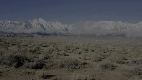 Alabama Hills Clouds Video stock 101027203