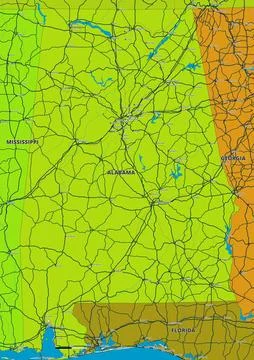 Alabama Stock Illustration