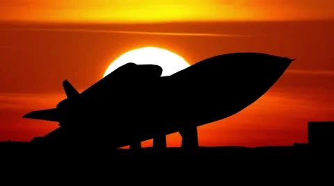 Alabama Space and Rocket Center shuttle sunset Stock Footage 24096129
