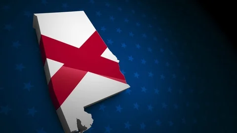Alabama State Election Background 01 Stock Footage 124620265