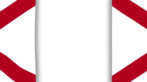 Alabama State Flag Theme Motion Graphics Frame Background Loop Video Design.. Stock Footage 345642785