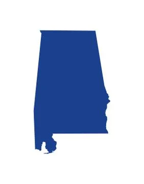 Alabama State Map. Vector Design illustration Stock Illustration