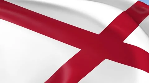 Alabama State Waving Flag Background Loop Stock Footage 317845916