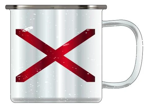 Alabama Tin Cup Ilustração Stock