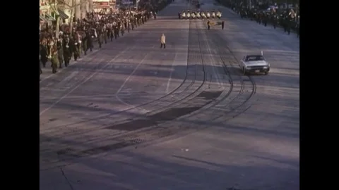Alabamas state float for John F. Kennedys inaugural parade, 1961 Stock Footage 111348244