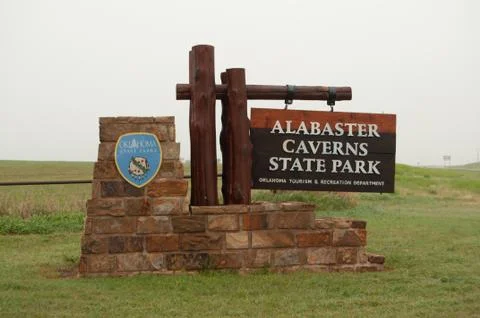 Alabaster Caverns - Oklahoma Foto stock