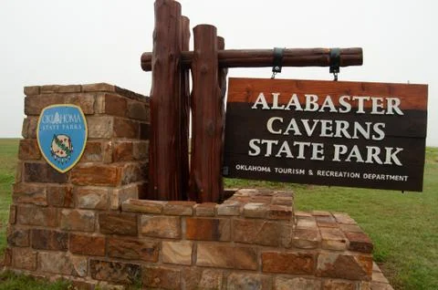 Alabaster Caverns - Oklahoma Foto stock