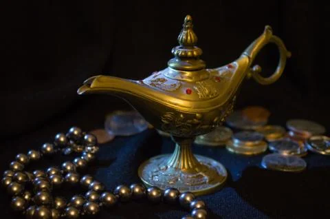Aladdin and the magic lamp 스톡 사진