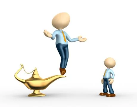 Aladdin lamp Illustrazione stock
