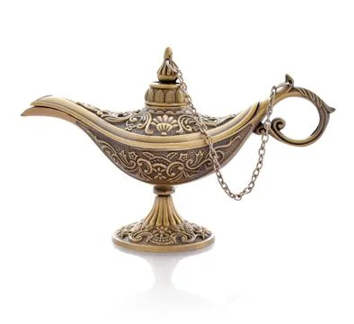 Aladdin magic lamp Stock Photos