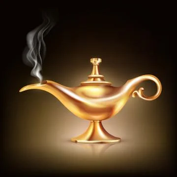 Aladdin Vessel Smoke Composition Ilustración de archivo