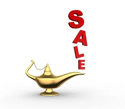 Aladdin's lamp Stock Illustration