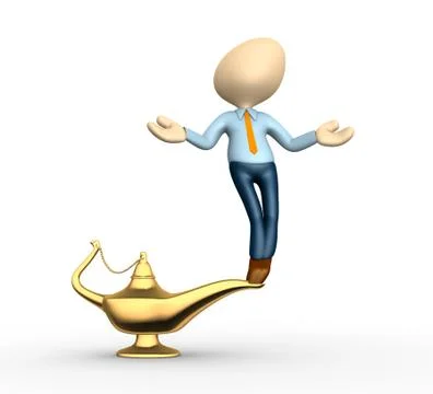 Aladdin's lamp Stock Illustration