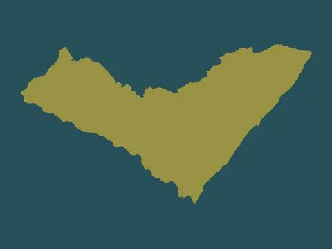 Alagoas, Brazil. Solid color shape 스톡 일러스트