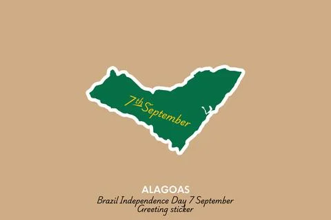 Alagoas vector sticker Stock Illustration
