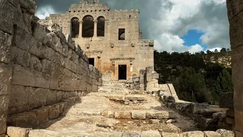 Alahan Monastery Ancient Ruins Stock-Footage 344172445