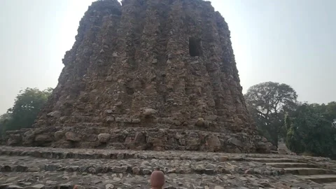 Alai Minar - Qutub Minar- Hyper Lapse Stock Footage 231664655