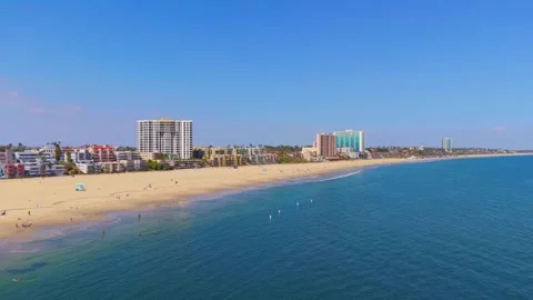 Alamitos Beach Shoreline Stock Footage 341774188